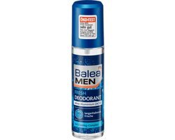 Balea Men Reisflesje Deodorant spray Fresh - Huidneutraal - Zonder aluminium (ACH) - Reisverpakking (75 ml)