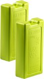 Plasticforte koelelementen - 2x stuks - 1100 ml - groen