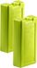 Plasticforte koelelementen - 2x stuks - 1100 ml - groen