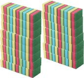 Merkloos / Sans marque Schuursponsjes - huishoudsponsjes - 9 cm - 150x stuks - gekleurd