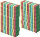 Merkloos / Sans marque Schuursponsjes - huishoudsponsjes - 9 cm - 150x stuks - gekleurd