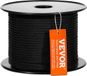 VEVOR corde d'escalade corde en nylon tressé 5 mm x 76.2 m noir