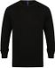 Henbury Pull Noir Coton Manches Longues Homme XXL