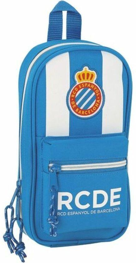 RCD Espanyol Etui - Blauw Wit - 12 x 23 x 5 cm - 33 Onderdelen