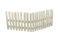 Nataluna Lattenhek van hout, wit, 80 x 30 cm