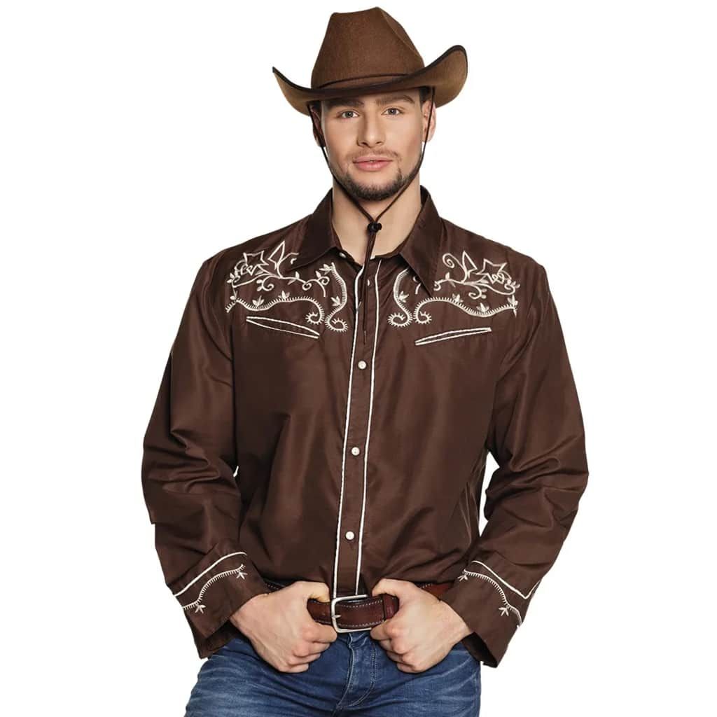 Boland Western Shirt Men Brown Size M