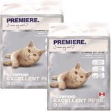 PREMIERE Excellent ongeparfumeerd klonterstrooisel Pure 2x12 kg
