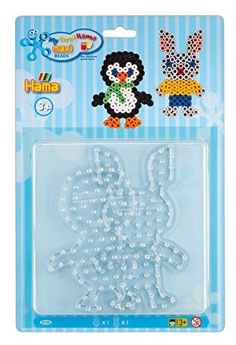 Hama - Strijkkralen - 2 platen pinguïn en haas - Maxi