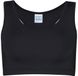 Just Cool Women's Cool Sports Crop Top JC017 - Jet Black - XXS
