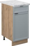 Vicco Fame-Line Keukenonderkast – 40 cm, WB Marmer Licht blauw-grijs