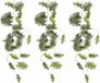 Mica Decorations Mica Decoration kunstplant slinger Philodendron Selloum - 3x - groen - 115 cm - Kamerplant snoer