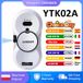 DIVEDEER Robot lave-vitres intelligent avec vaporisateur d'eau Nettoyeur de vitres électrique avec aspiration puissante Aspirateur de verre double face