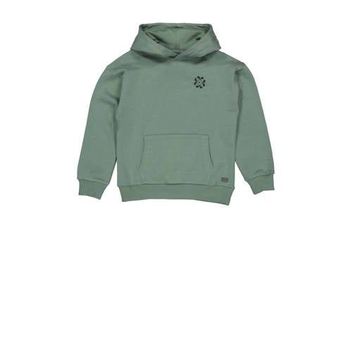 Quapi hoodie met backprint groen