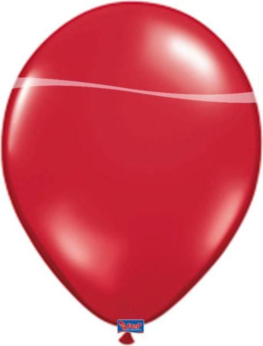 Folat Folatex Ballonnen robijn rood - 100 stuks