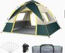 PEAM Tente de camping imperméable d'extérieur Pare-soleil Pop-up 3 à 4 personnes