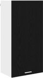 vidaXL Hangkast eiken zwart en wit 50 x 31 x 100 cm