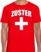 Bellatio Decorations Shoppartners Bv Zuster met kruis verkleed t-shirt rood voor heren - Verpleegster carnaval / feest shirt kleding / kostuum M
