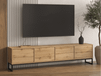 Mobistoxx LAFITA Meuble tv-hifi 4 portes chêne wotan