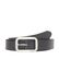 s.Oliver Leren riem met rechthoekige frame-sluiting en logo-details, zwart, 90