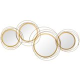 HOMCOM Metalen Wanddecoratie - Metaal - 107x56x4cm - Goud