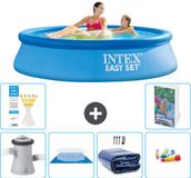 Intex Rond Opblaasbaar Easy Set Zwembad - 244 x 61 cm - Blauw