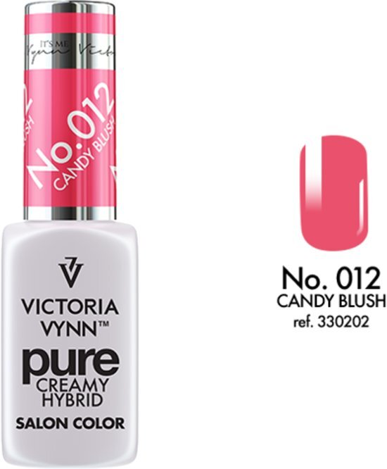 VICTORIA VYNNâ„¢ Gel Nagellak - Gel Polish - Pure Creamy Hybrid - 8 ml - Andy Blush - 012 - Rood