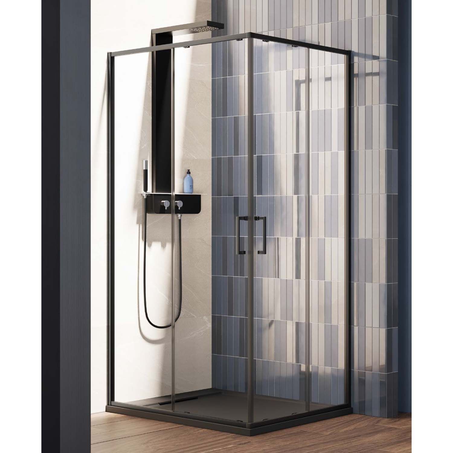 Lacus Nisdeur lacus vulcano evo 140x200 cm schuifdeur zwart