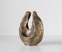 Nexora Skulptur B34 x T17 x H40 cm Aluminium Or antique fait main