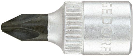 Gedore Schroevendraaier-inzetstuk DIN3120-C 1/4", PH1 - 4010886617458