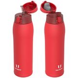 Sparrow Super Sparrow Rvs Drinkfles 950ml - Isolerende Waterfles - Bidon met Rietje