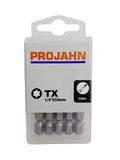 PROJAHN 2831-10 1/4" TX bit T10 50 mm, 10 stuks Doos, Zilver, Set van 10 stuks