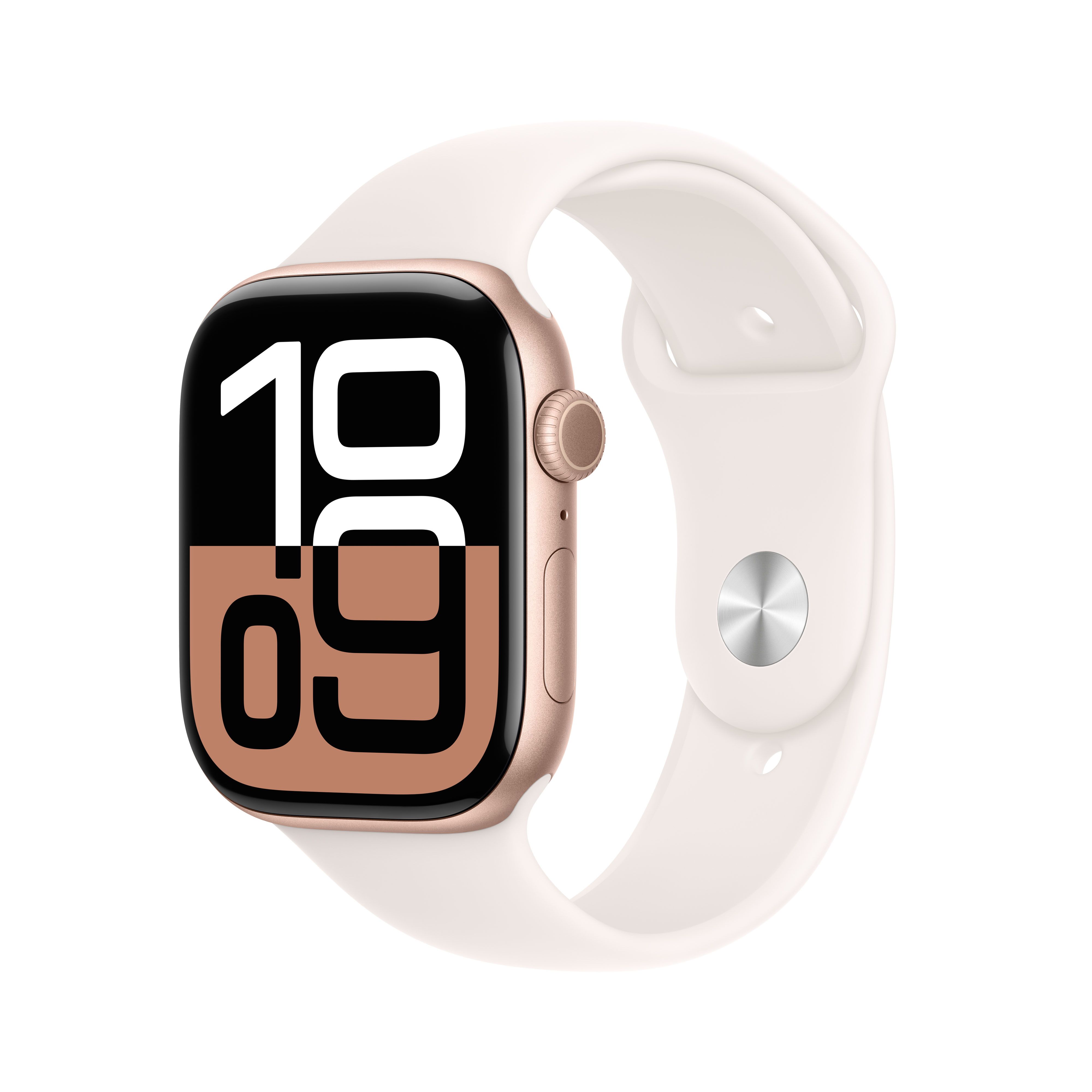 Apple Watch Series 10 46mm Rose Gold with Light Blush Sport Band M/L