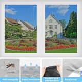 Moustiquaire anti-insectes pour fenêtres et portes – Moustiquaire découpable sur mesure 1,2 x 2,5 m – Efficace contre les moustiques et repousse les chats – Noir