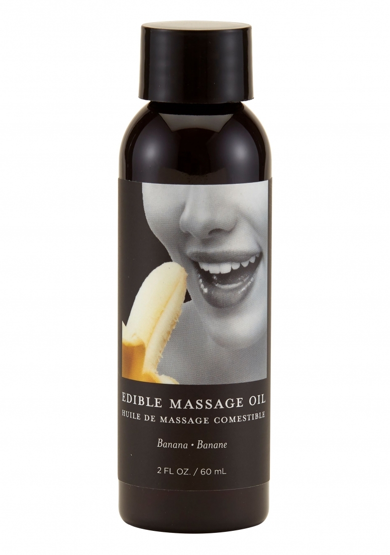 Earthly body Banana Edible Massage Oil -- 2 oz