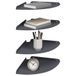 vidaXL Hoek Plank 4 st Antraciet 30 x 30 x 2 cm