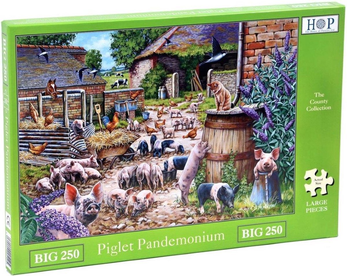 House Of Puzzles Piglet Pandemonium Puzzel 250 XL stukjes