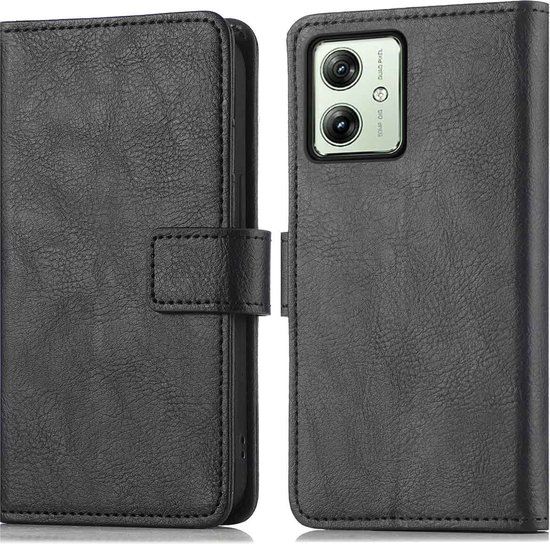 iMoshion Hoesje Motorola Moto G54 - Book Case - Zwart