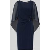 Vera Mont Cocktailjurk voor dames met plooien, blauw, 42
