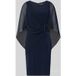 Vera Mont Cocktailjurk voor dames met plooien, blauw, 42
