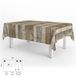 ORYX 5544037 tafelkleed, tafeldoek, rechthoekig, houten planken, waterdicht, vlekbestendig, pvc, 140 x 250 cm, afkortbaar voor binnen en buiten, kunststof, meerkleurig