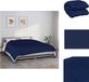 vidaXL Verzwaringsdeken 235x290 cm 11 kg Badstof Blauw