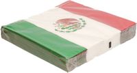 Merkloos Servetten Mexico - 60 stuks - 33x33 cm - Papier - Mexico Thema