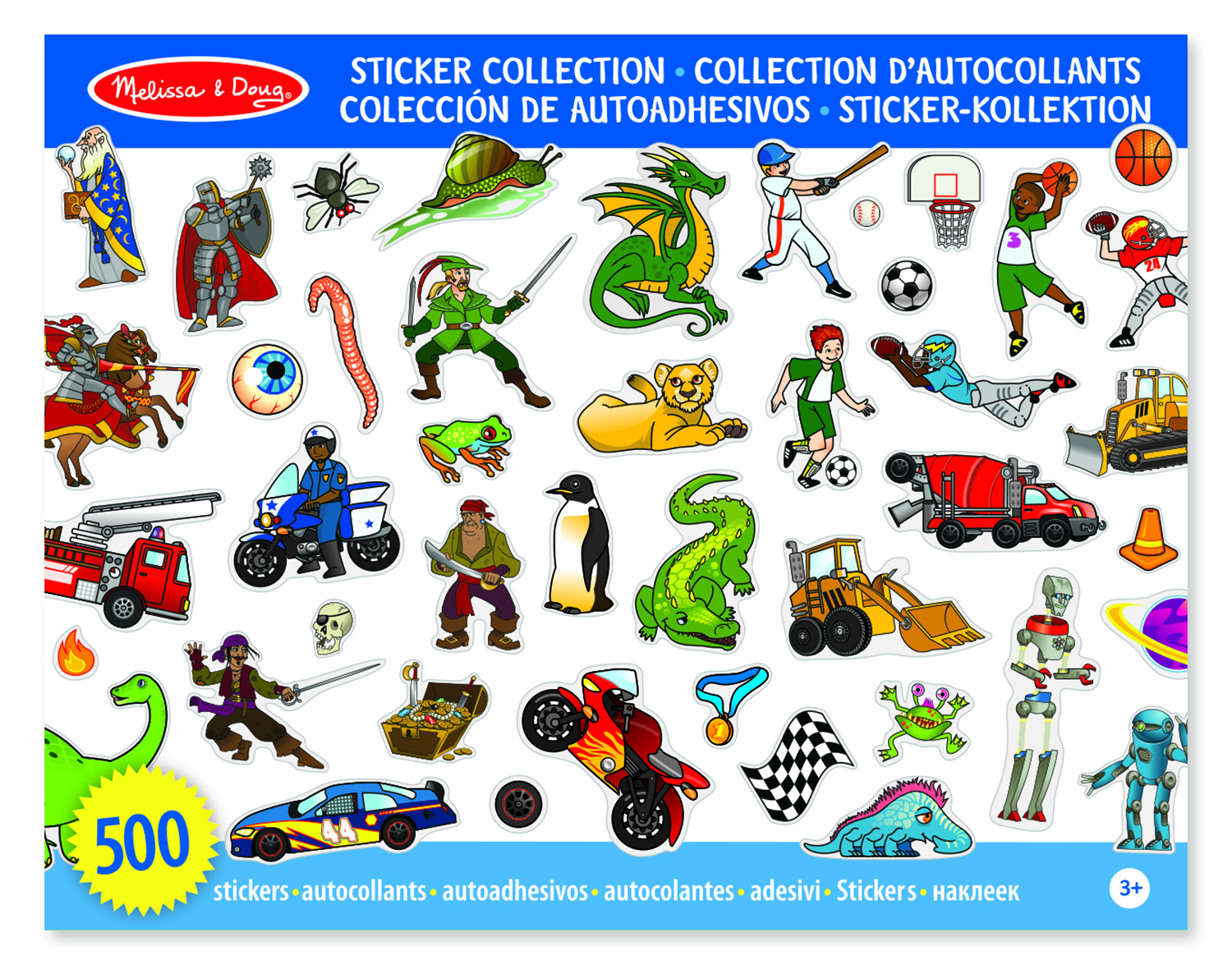 MELISSA & DOUG Sticker Boek Stoere Jongens Thema's