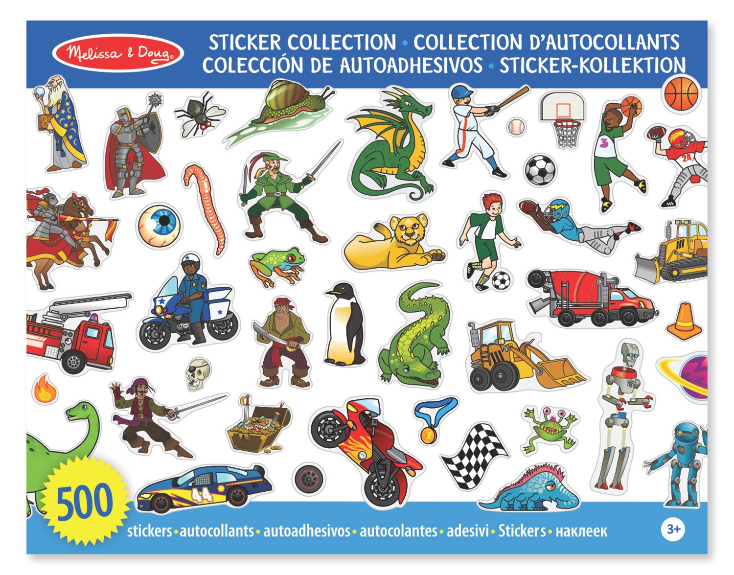 MELISSA & DOUG Sticker Boek Stoere Jongens Thema's