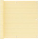vidaXL Balkonscherm 90x500 cm HDPE Beige