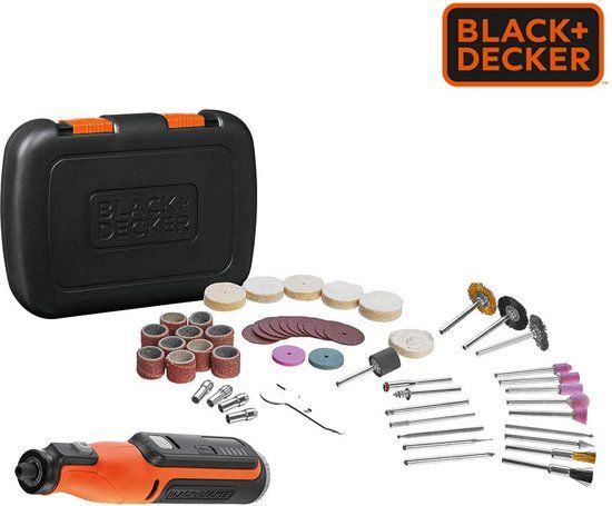 BLACK+DECKER BCRT8IK-XJ Multigereedschap - 7.2V - incl. 52 accessoires in hardcase