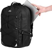 NOMAD® Silfra 28L Rugzak | Zwart | Laptop Rugtas met Laptopvak 15,6" | School / Werk | Heren / Dames / Jongens | Ergonomische Schooltas | Waterafstotend