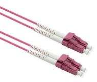 ROLINE Glasvezelkabel 50/125µm OM4, LC/LC, staal gepantserd, LSOH, violet, 1 m