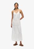 Superdry Ibiza Maxi-jurk met spaghettibandjes - Dames - Jurken - Viscose/Modal - Off White