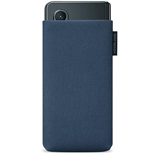 Adore June Adore June Telefoonhoes van textiel Classic Recycled Blauw compatibel met Galaxy Z Fold 6 2024 / Fold 5 / Fold 4 / Fold 3 / Fold 2, Moderne Duurzame R-PES Stof. Gemaakt in Europa